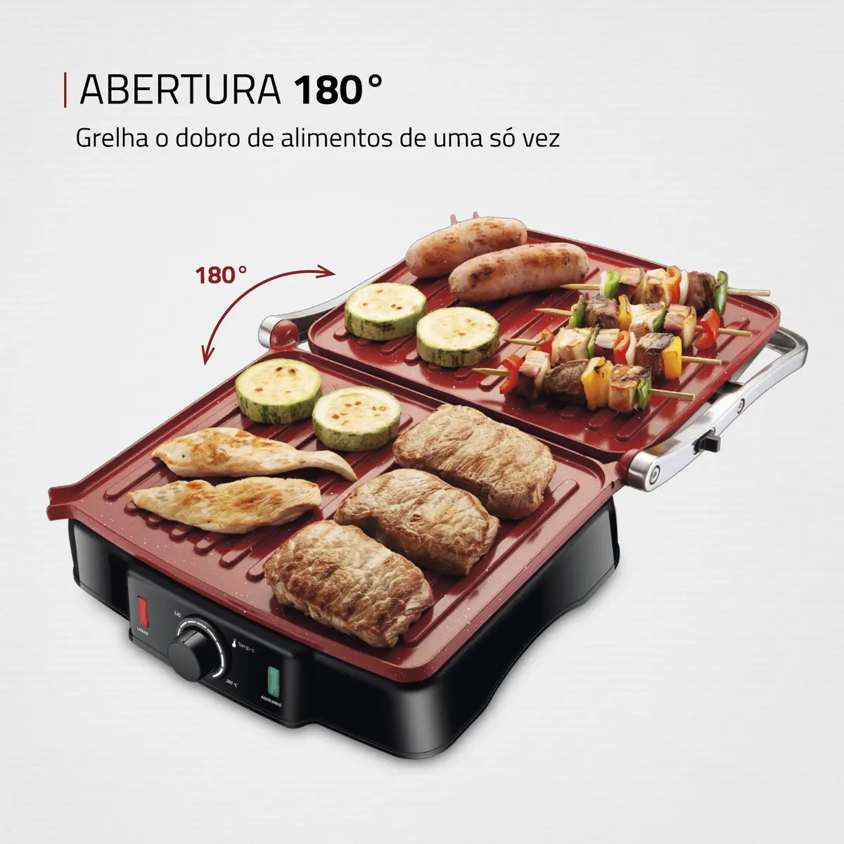 Press Grill 180° Mondial PG-02 2000W — foto 2