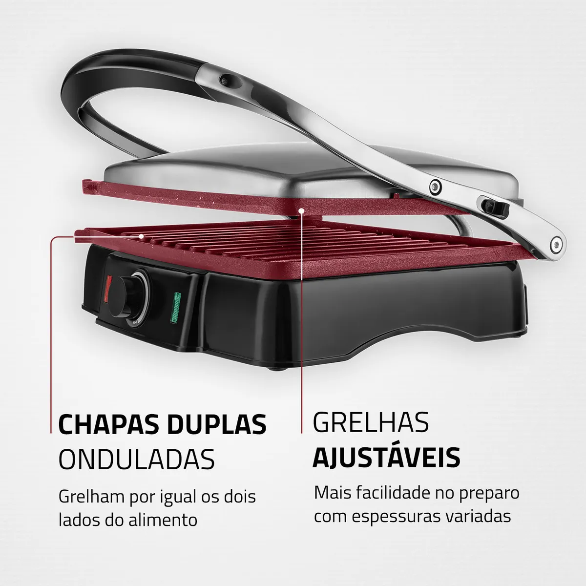 Press Grill 180° Mondial PG-02 2000W — foto 4