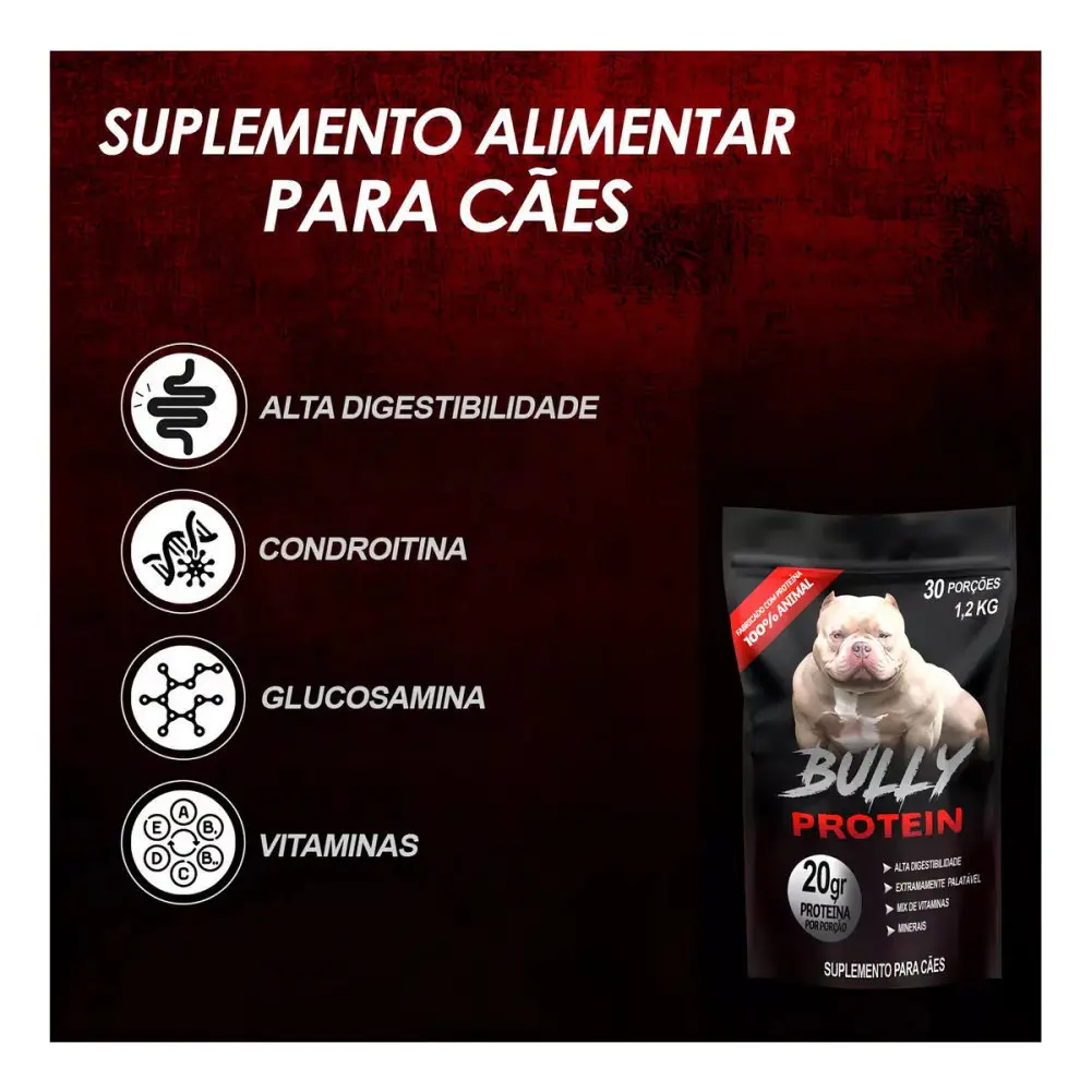 Ração Bully Lac 15kg e Suplemento Bully Protein 1,2kg - Nutrição para Cadelas em Lactação — foto 2