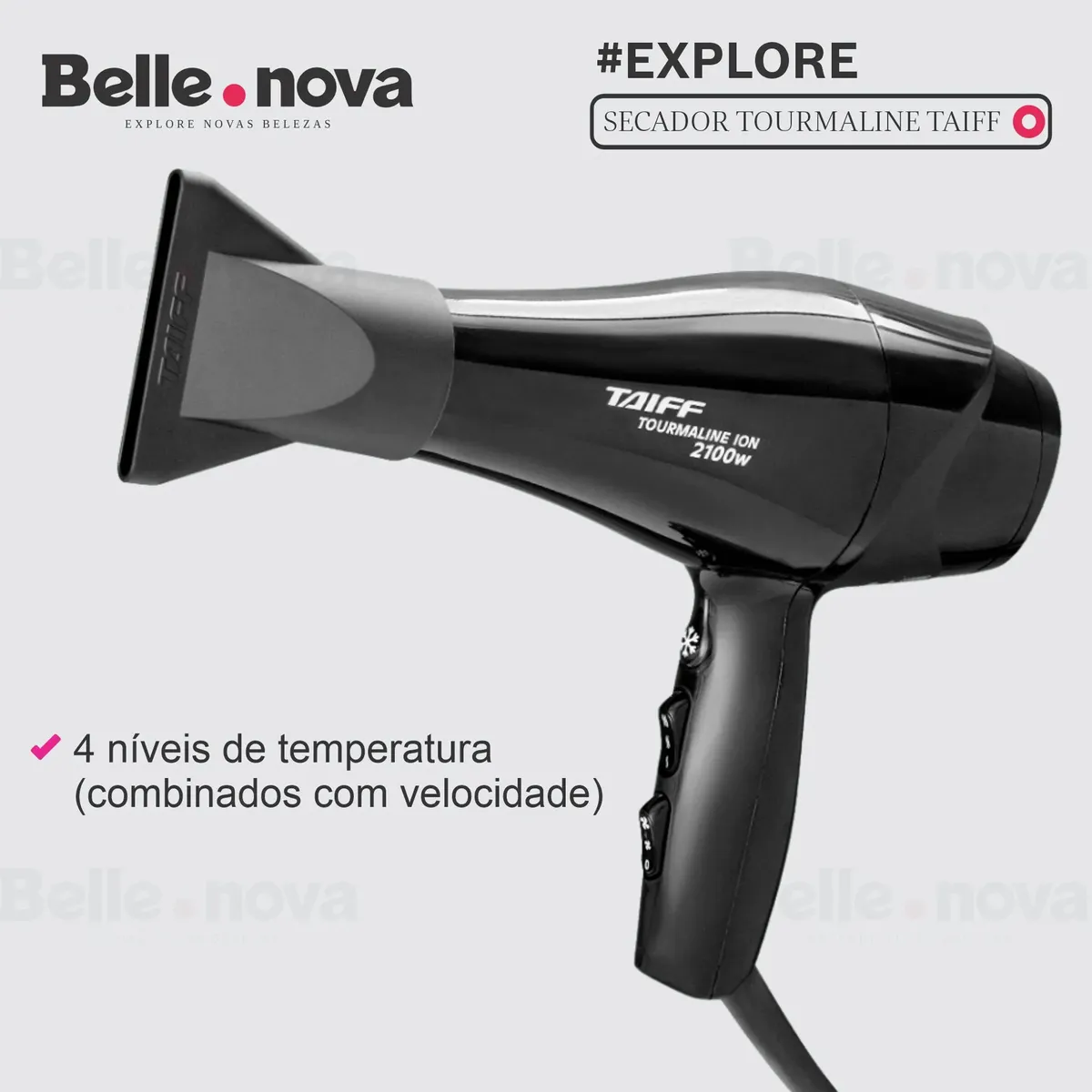 Secador de Cabelo Taiff New Tourmaline 2100W — foto 4