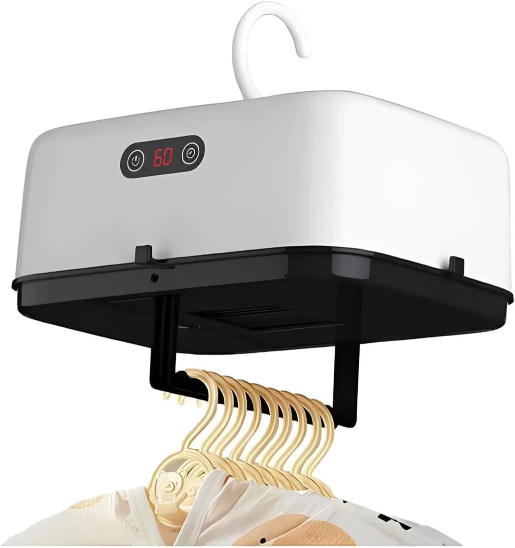 Secador de Roupas Portátil Elétrico Aquecedor Varal Dobrável 220V
