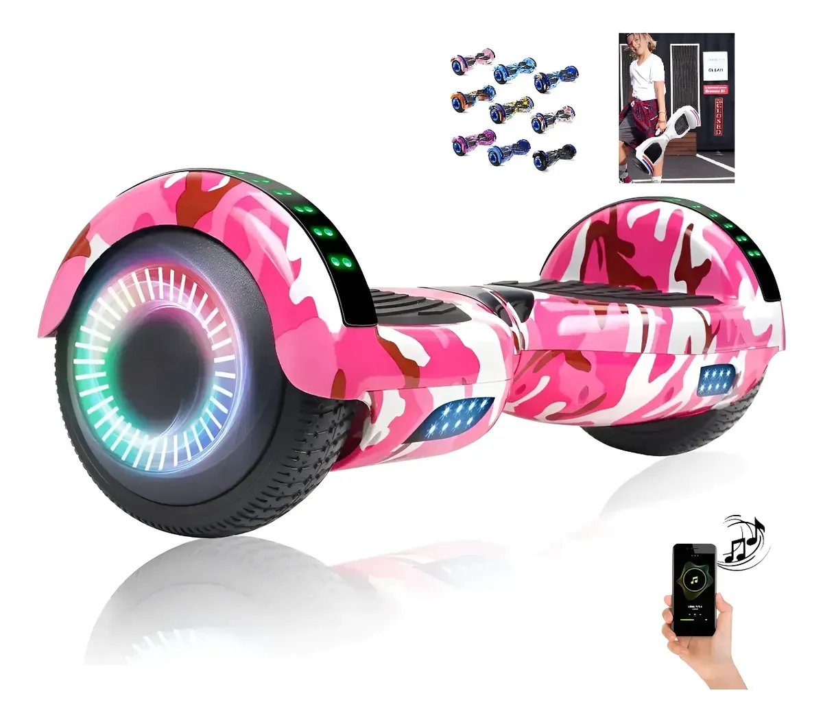 Hoverboard Elétrico Balance 6,5" Bluetooth - Alta Performance