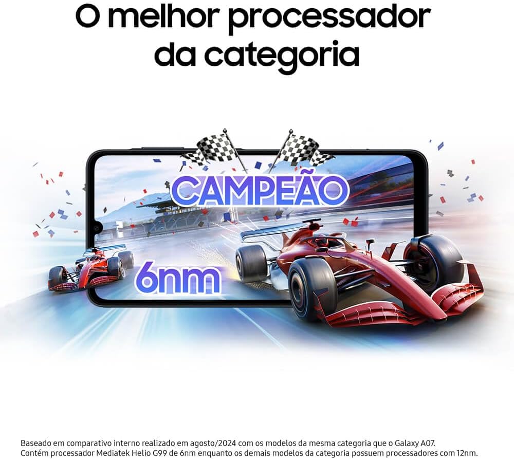 Smartphone Samsung Galaxy A07 256GB 8GB RAM Câmera Dupla 50MP — foto 2