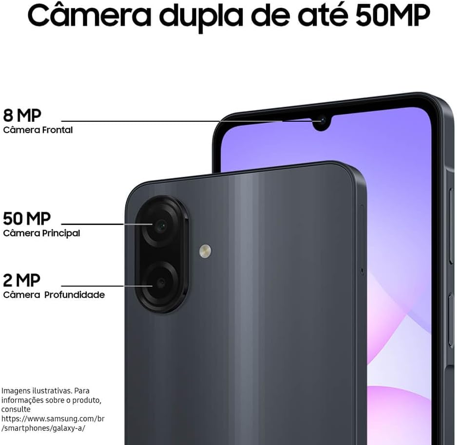 Smartphone Samsung Galaxy A07 256GB 8GB RAM Câmera Dupla 50MP — foto 3