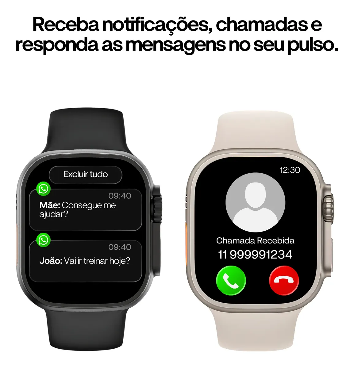 Smartwatch Ultra 5 Pro AMOLED Esportivo NFC - Ligações — foto 4
