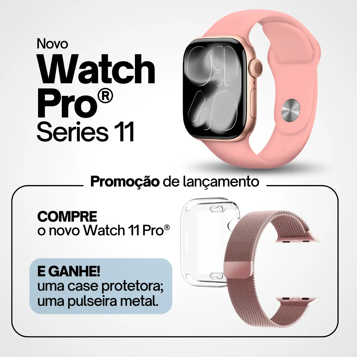 Smartwatch Feminino Watch 11 Pro - Mensagens e Ligações — foto 2