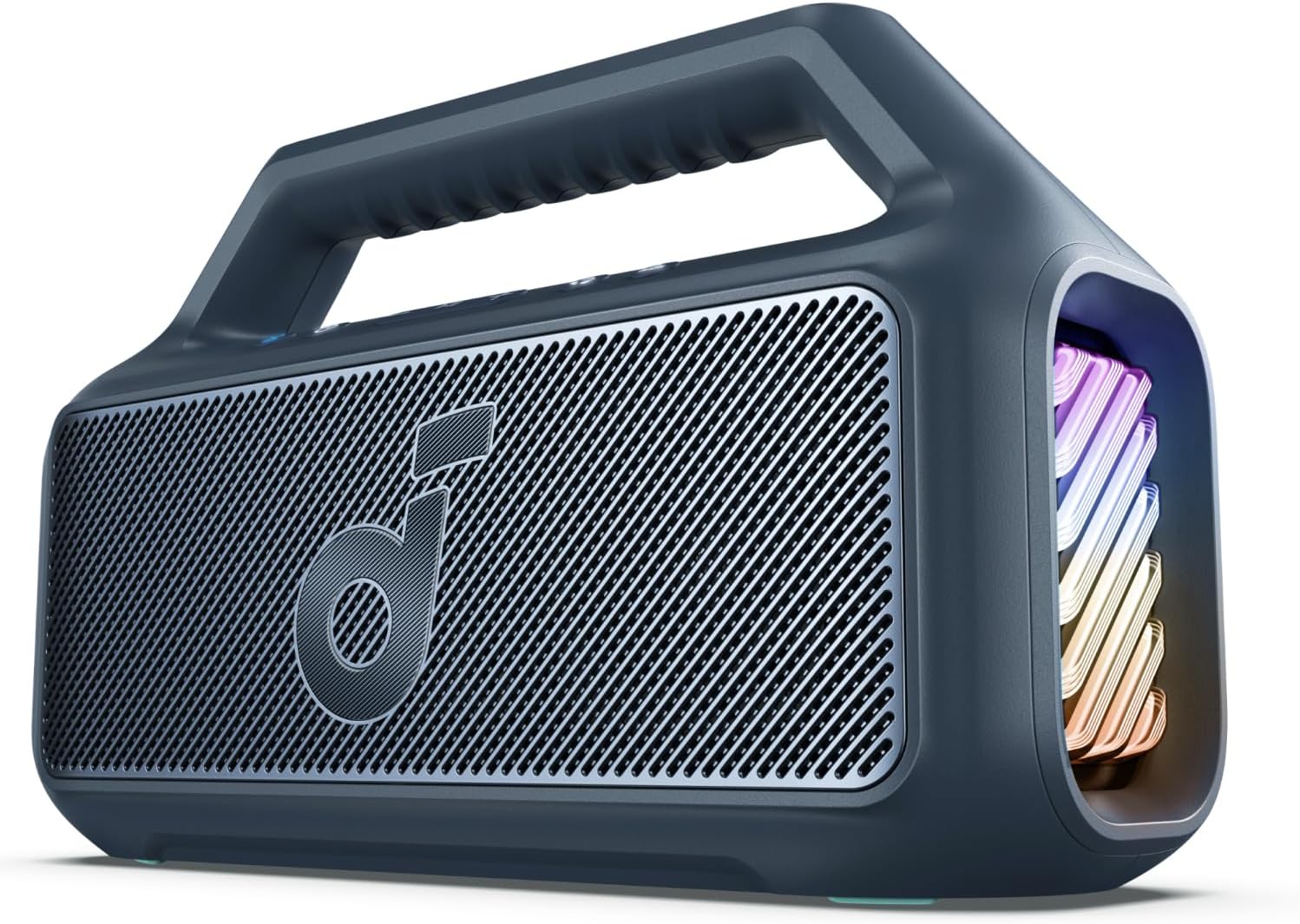 Soundcore Boom 2 Anker Caixa de Som Portátil Bluetooth 80W Subwoofer IPX7 Azul