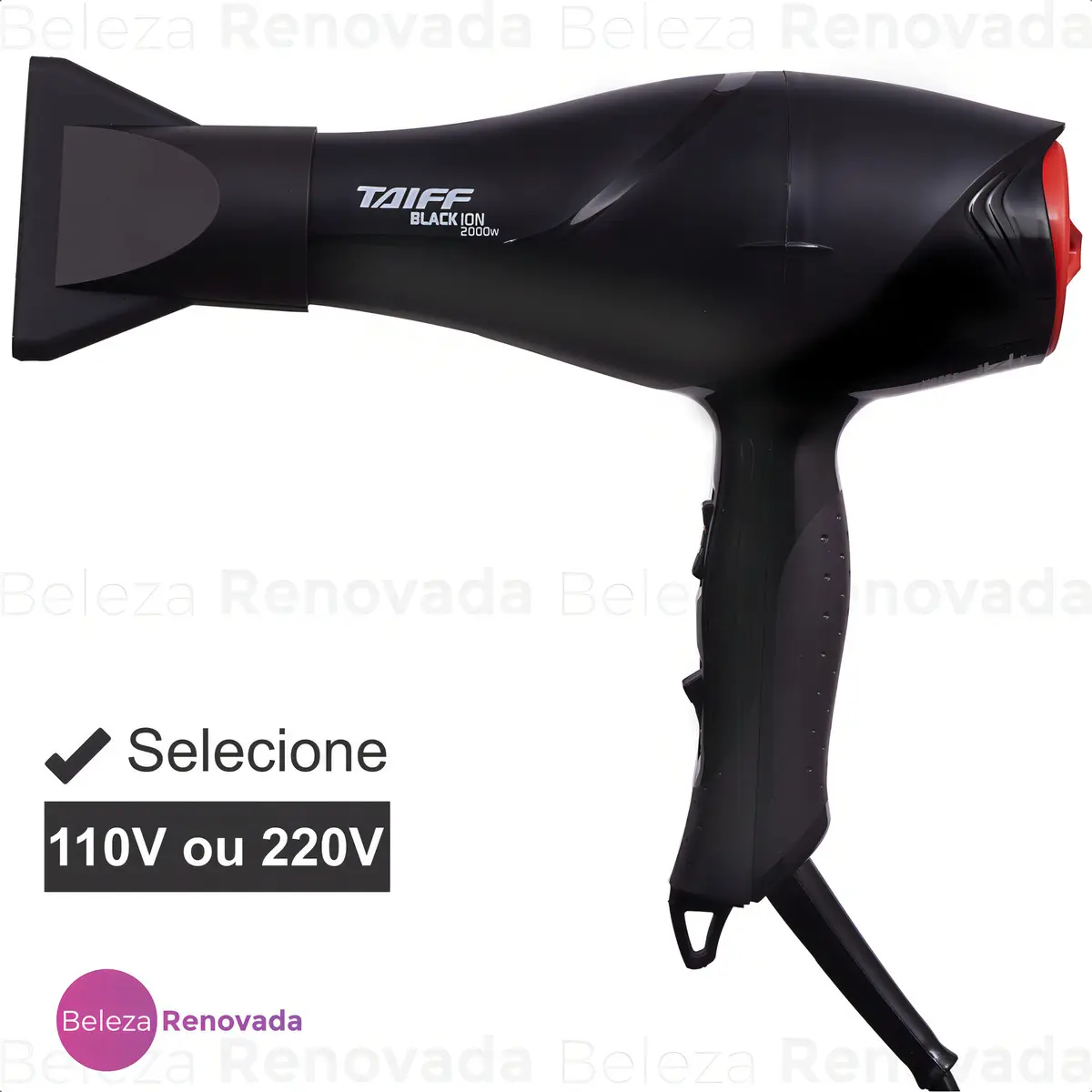 Taiff Secador de Cabelo New Black Ion Profissional 2000W — foto 3
