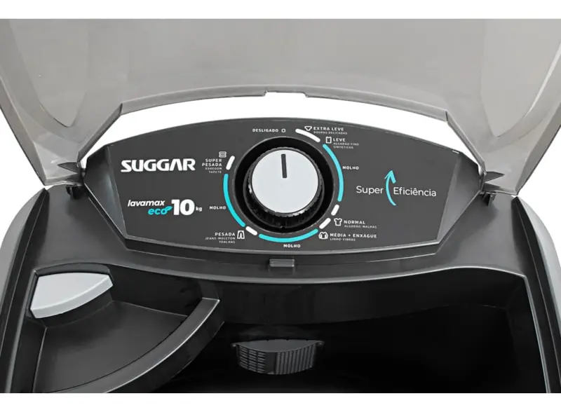 Tanquinho Lavamax Eco Suggar 10kg Preto Bivolt 110V/220V — foto 4