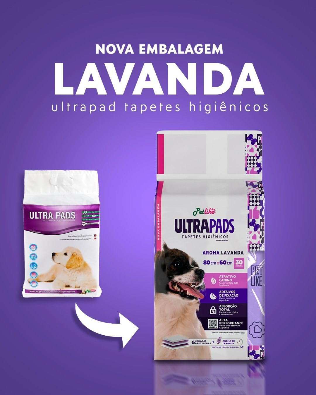 Tapete Higiênico Petlike Ultra Pads para Cães - 60x60cm e 80x60cm — foto 6