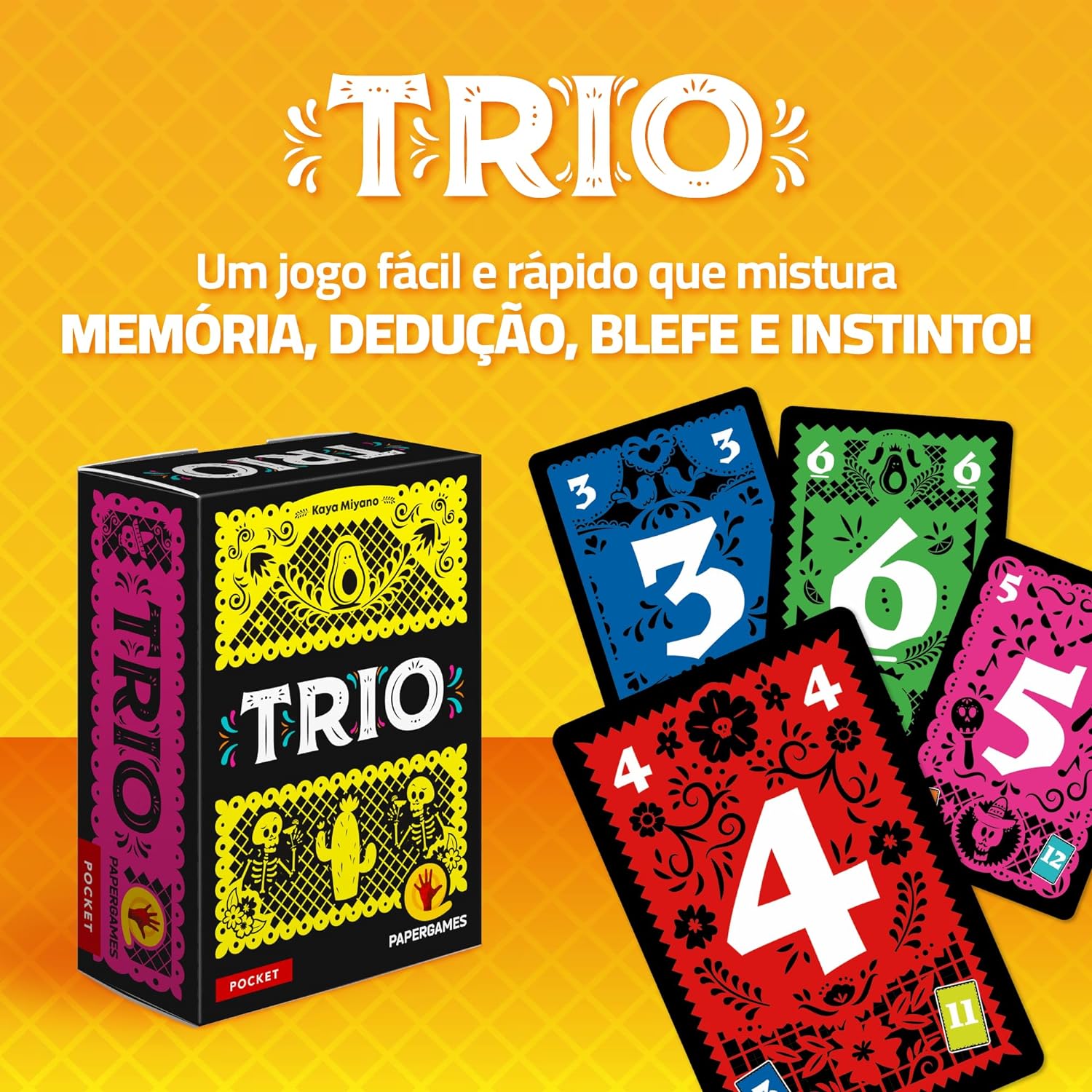 Trio PaperGames - Jogo de Festa para 3 a 6 Jogadores — foto 2