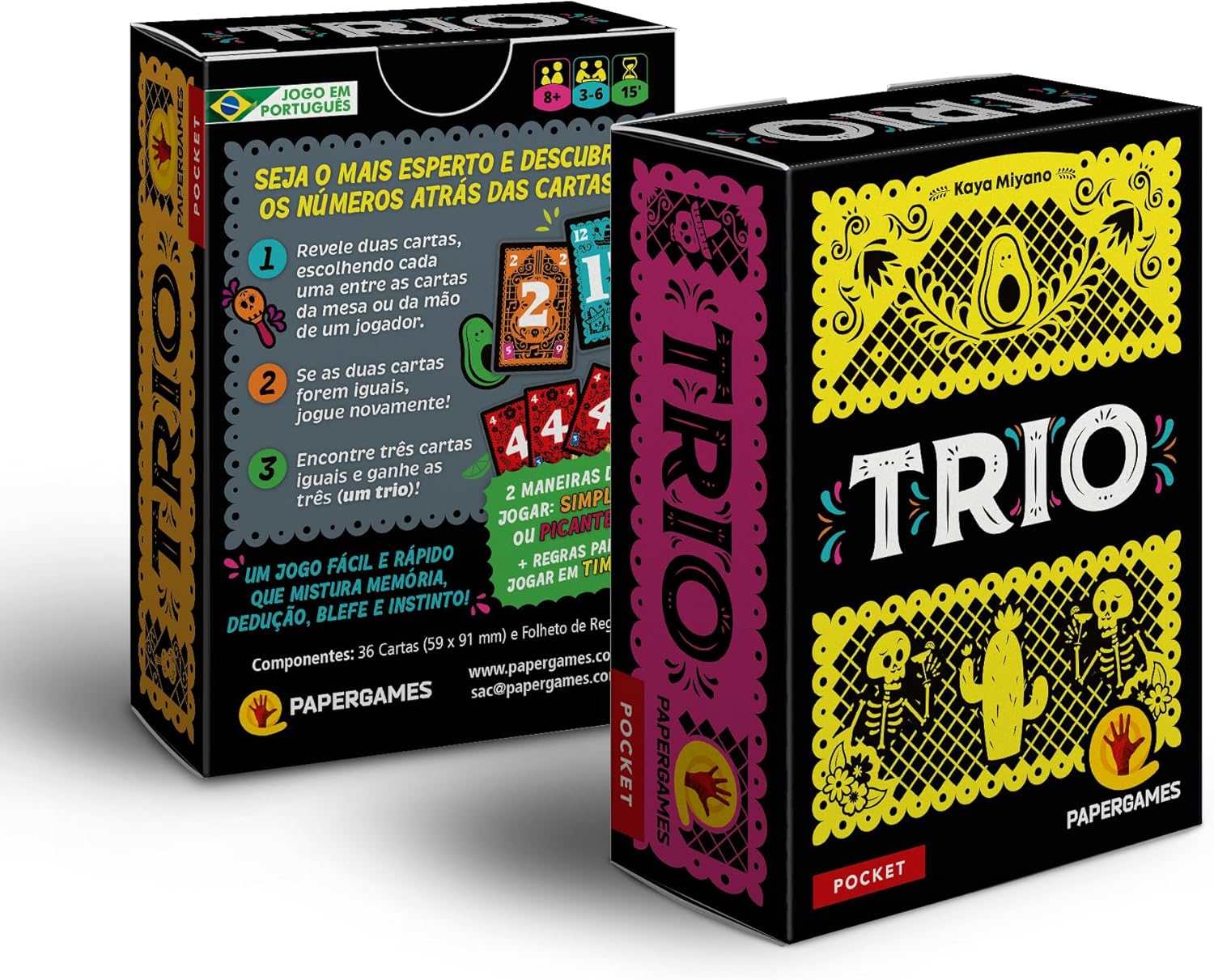Trio PaperGames - Jogo de Festa para 3 a 6 Jogadores — foto 6