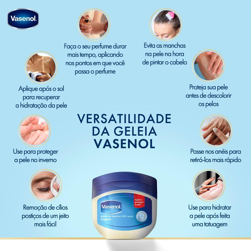 Vasenol Geleia de Vaselina 100% Pura - Unilever — foto 5