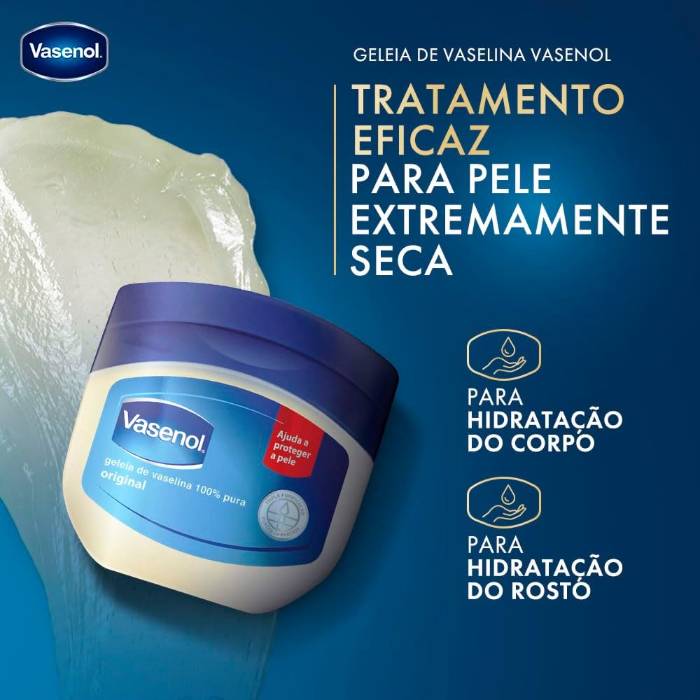 Vasenol Geleia de Vaselina 100% Pura - Unilever — foto 3