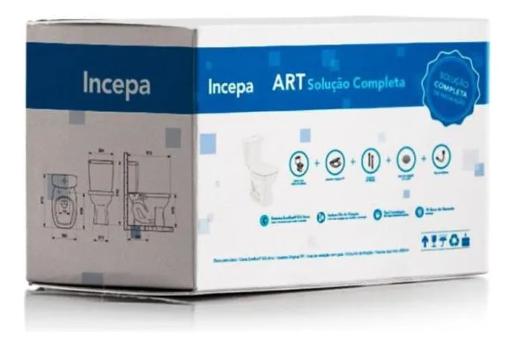 Vaso Sanitário Incepa Art Branco com Caixa Acoplada — foto 4