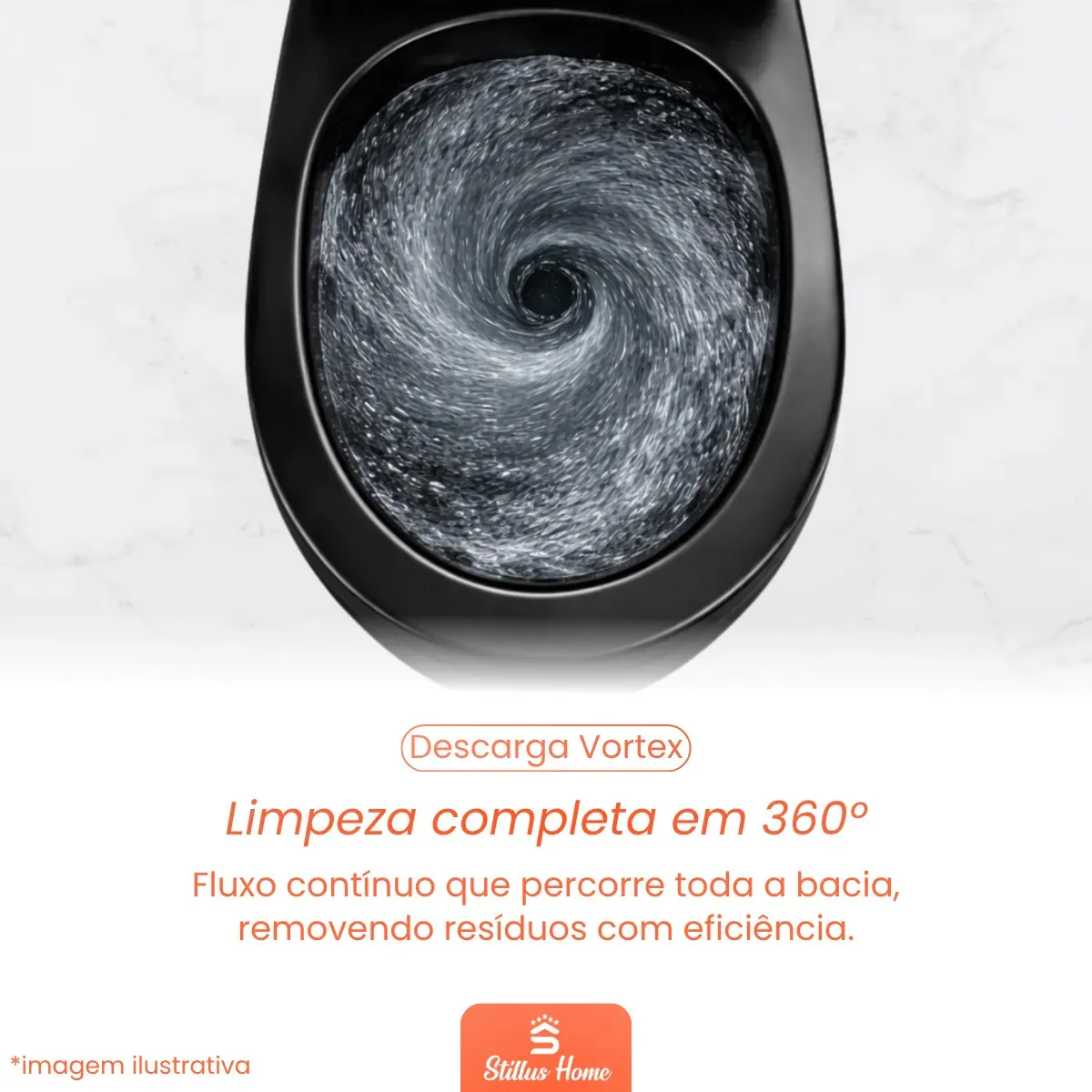 Vaso Sanitário Monobloco Stillus Home Budapeste Preto — foto 4