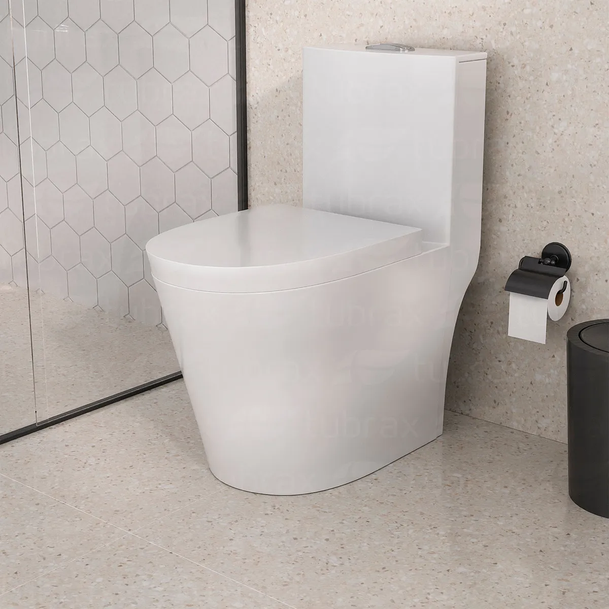 Vaso Sanitário Monobloco Tubrax Acies Redondo Completo — foto 2