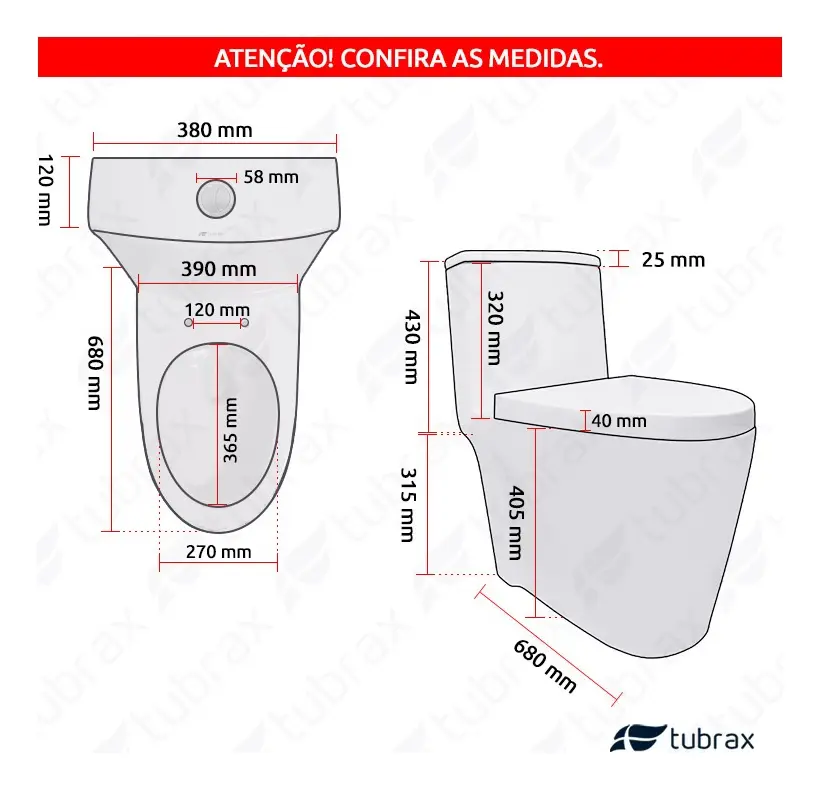 Vaso Sanitário Monobloco Tubrax Nexum com Caixa Acoplada — foto 4