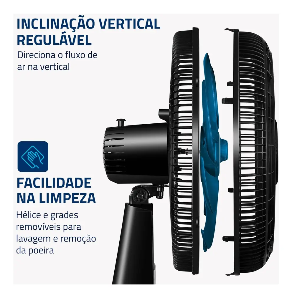 Ventilador de Mesa Mondial NVT-40-BL Turbo 40cm 127/220V — foto 2