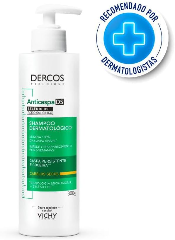 Vichy Dercos Shampoo Anticaspa Intensivo 300g para Cabelos Secos — foto 2