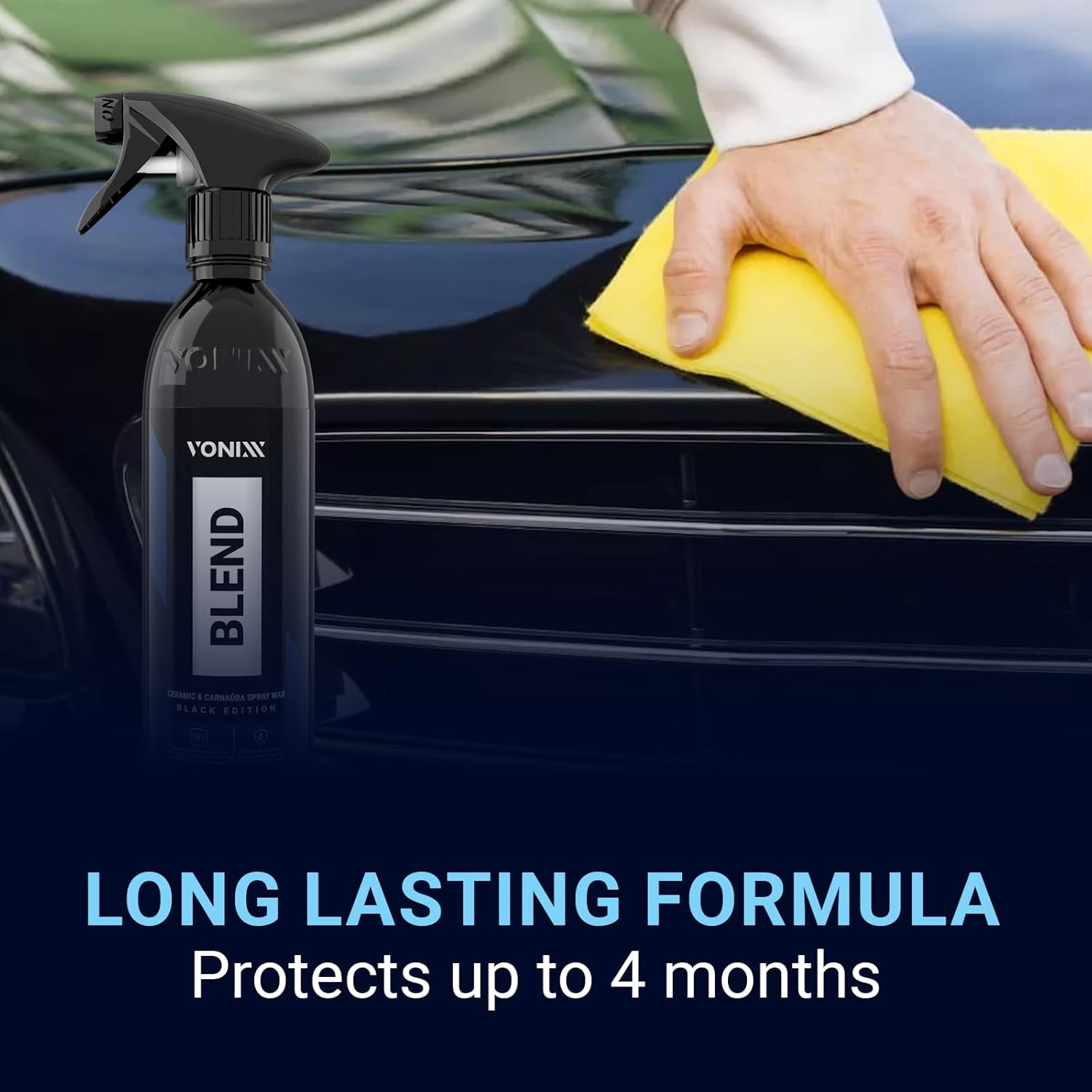 Vonix Blend Ceramic & Carnaúba Spray Wax Black Edition 500ml — foto 6