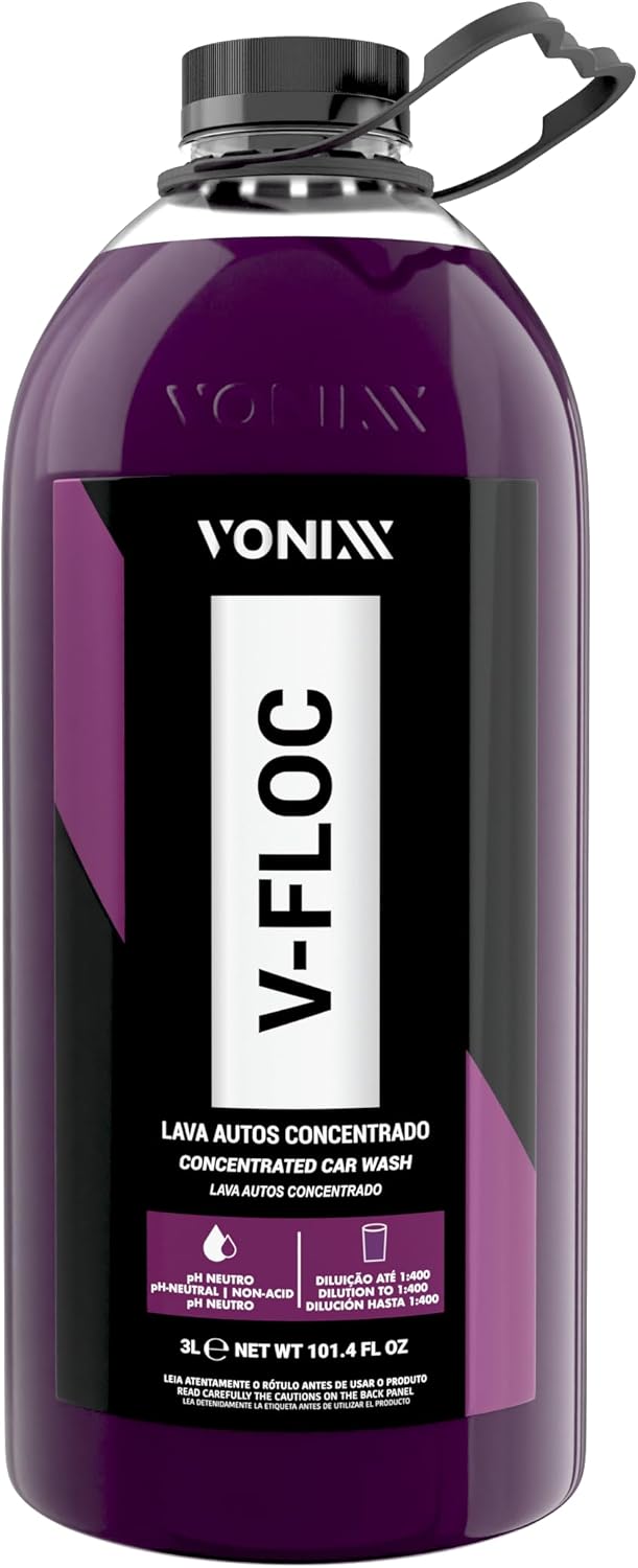 Vonixx Shampoo Automotivo Concentrado V-floc 3 Litros - pH Neutro
