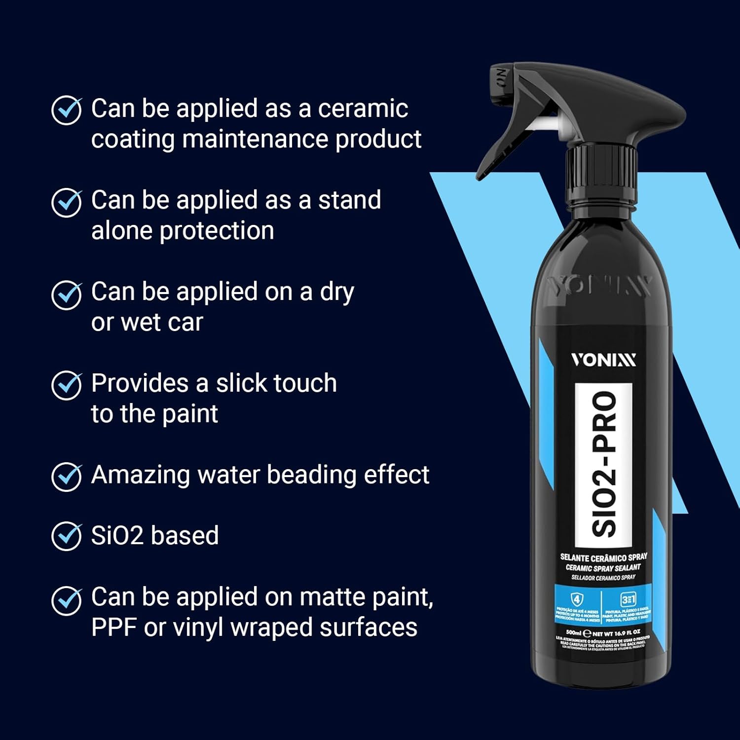 Vonixx SIO2-PRO 500ML - Manutenção para Vitrificadores — foto 4