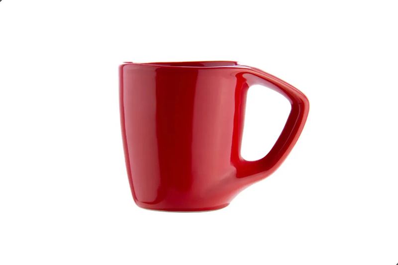 Xícara Cappuccino Gourmet 170ml em Porcelana na Cor Vermelho Brilho